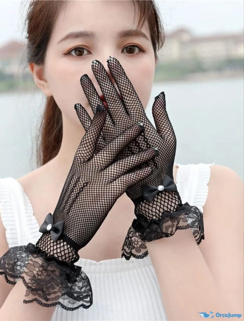 دستکش توری زنانه