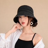 کلاه باکت جین وارداتی طرح کلاسیک