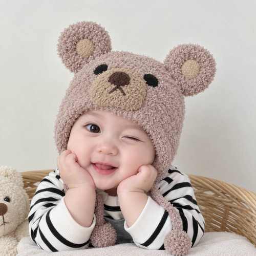 کلاه بافت بنددار ۶ماه تا۲سال